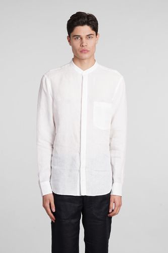 Zegna Shirt In White Linen - Zegna - Modalova