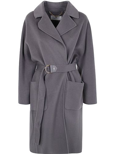 Double Breasted Coat - Elisabetta Franchi - Modalova