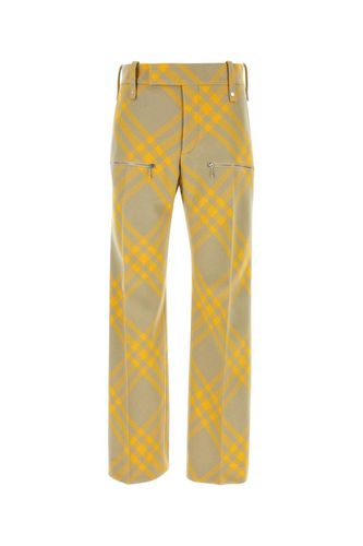 Burberry Chered Zip Detailed Pants - Burberry - Modalova