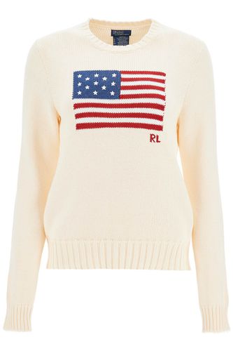 Cotton Pullover With Flag Design - Polo Ralph Lauren - Modalova