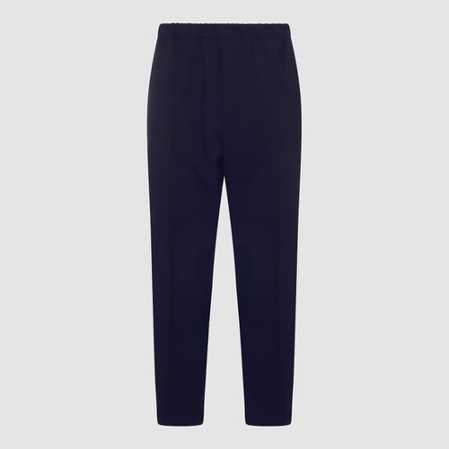 Navy Cotton Trousers - Jil Sander - Modalova