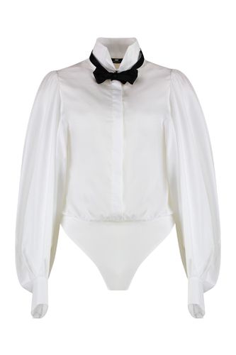 Cotton Bodysuit Shirt - Elisabetta Franchi - Modalova