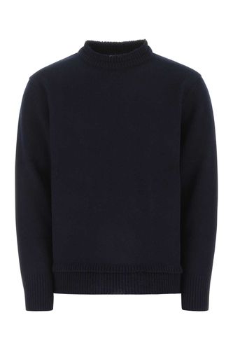 Navy Blue Wool Blend Sweater - Maison Margiela - Modalova