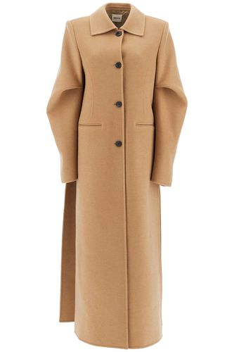 Long Coat With Deep Side Slits - Khaite - Modalova