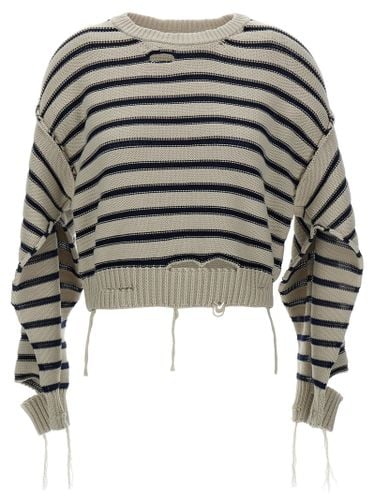 Distressed Sweater - MM6 Maison Margiela - Modalova