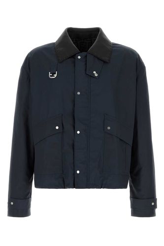 Fendi Navy Blue Cotton Blend Jacket - Fendi - Modalova