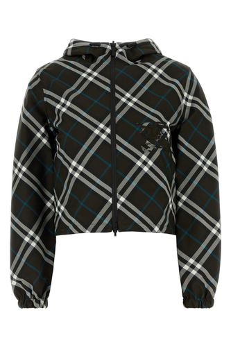 Embroidered Polyester Reversible Jacket - Burberry - Modalova