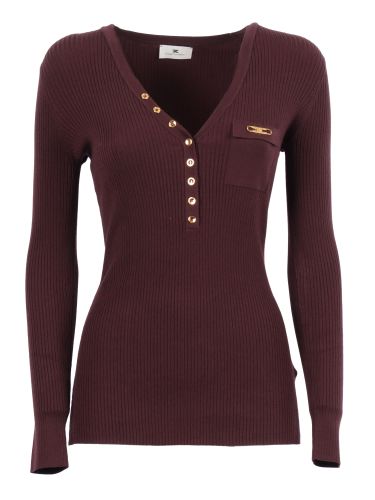Womens Knitted Sweater - Elisabetta Franchi - Modalova