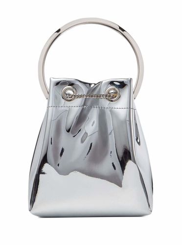 Bon Bon Mini Silver-tone Handbag With Metal Bracelet Handle In Mirror Fabbric Woman - Jimmy Choo - Modalova