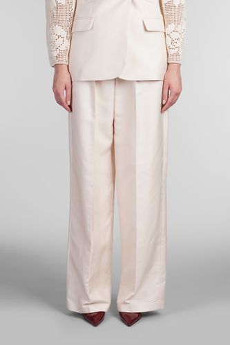 Magda Butrym Pants In Beige Silk - Magda Butrym - Modalova