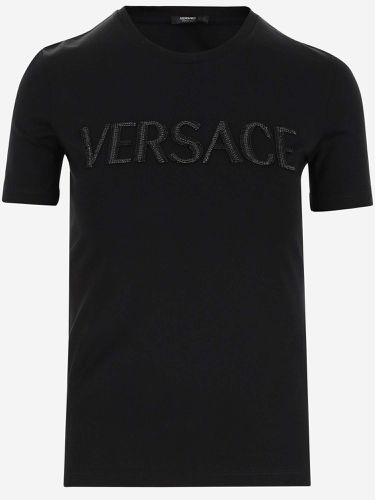 Versace Cotton T-shirt With Logo - Versace - Modalova