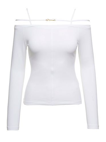 Sierra Long-sleeve Top With Logo Detail In Jersey - Jacquemus - Modalova