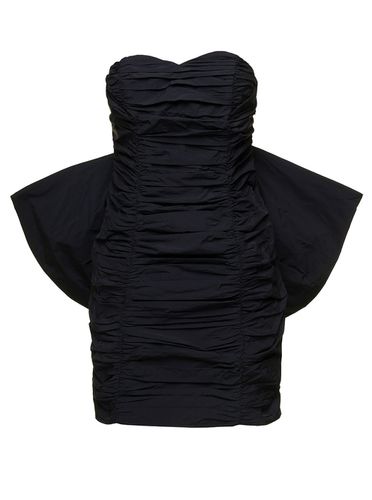 Mini Pleated Dress With Oversized Box On The Back In Taft Woman Rotate - Rotate by Birger Christensen - Modalova