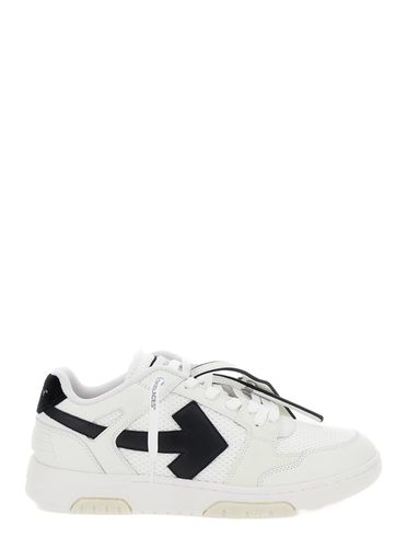 Off- out Of Office Low Top Sneakers In Leather Man - Off-White - Modalova