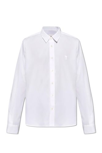 Shirt With Logo - Ami Alexandre Mattiussi - Modalova