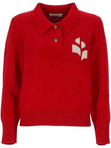 Nola Logo Intarsia Polo Jumper - Marant Étoile - Modalova