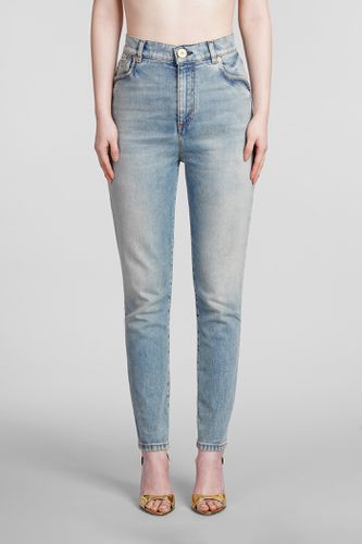 Balmain Jeans In Blue Cotton - Balmain - Modalova