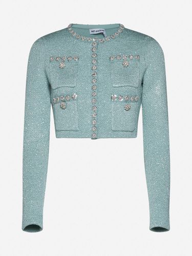 Sequin Cropped Cardigan - self-portrait - Modalova