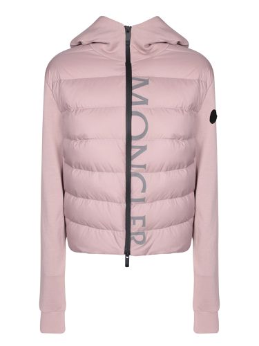 Moncler Pink Zip Up Cardigan - Moncler - Modalova