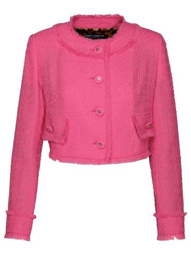 Dolce & Gabbana Pink Wool Jacket - Dolce & Gabbana - Modalova