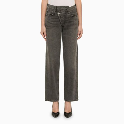 Grey Denim Deconstructed Jeans - AGOLDE - Modalova