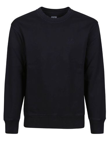 C. P. Company Diagonal Fleece Logo Sweatshirt - C.P. Company - Modalova