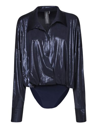 Metallic Boyfriend Body Shirt - Norma Kamali - Modalova