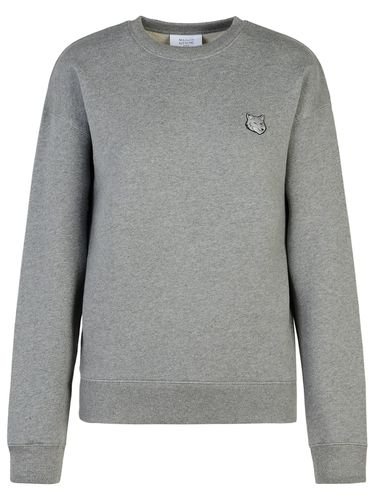 Bold Fox Head Cotton Sweatshirt - Maison Kitsuné - Modalova