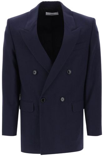 Wool Serge Doublebreasted Blazer - Ami Alexandre Mattiussi - Modalova