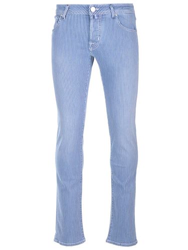 Stretch Cotton nick Trousers - Jacob Cohen - Modalova