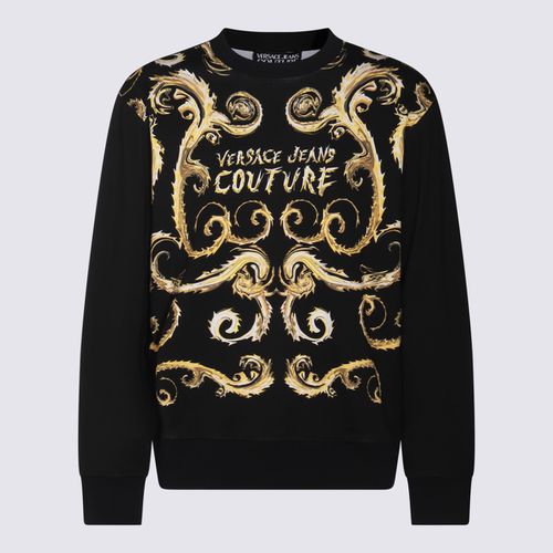 And Gold Cotton Sweatshirt - Versace Jeans Couture - Modalova