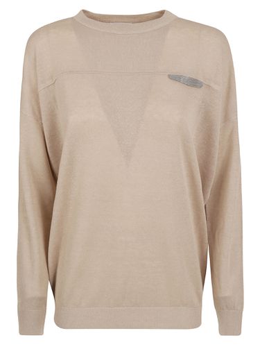 Embellished Rib Sweater - Brunello Cucinelli - Modalova