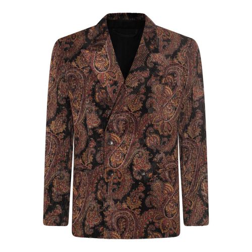 Floral Printed Double Breasted Blazer - Etro - Modalova