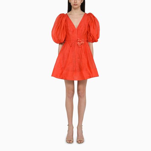 Red Linen And Silk Flip Tranquility Mini Dress - Zimmermann - Modalova