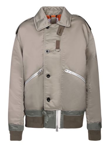 Sacai Twill Khaki Blouson - Sacai - Modalova