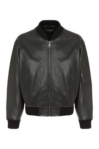 Dolce & Gabbana Leather Jacket - Dolce & Gabbana - Modalova