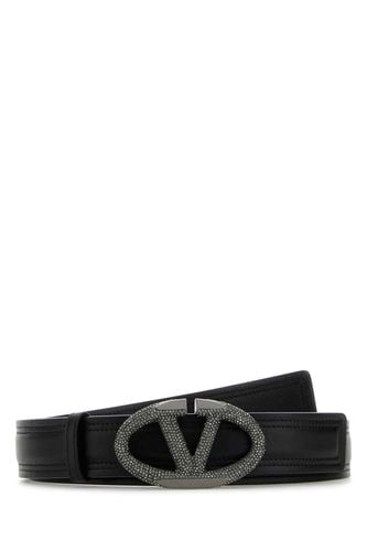 Black Leather Belt - Valentino Garavani - Modalova