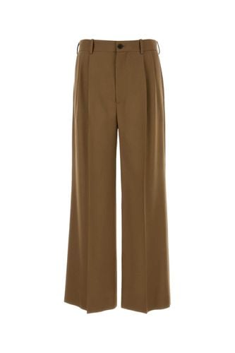 Biscuit Wool Holl Wide-leg Pant - The Row - Modalova