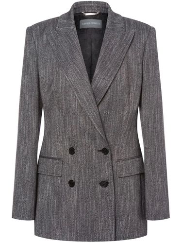 Double-breasted Herringbone Blazer - Alberta Ferretti - Modalova