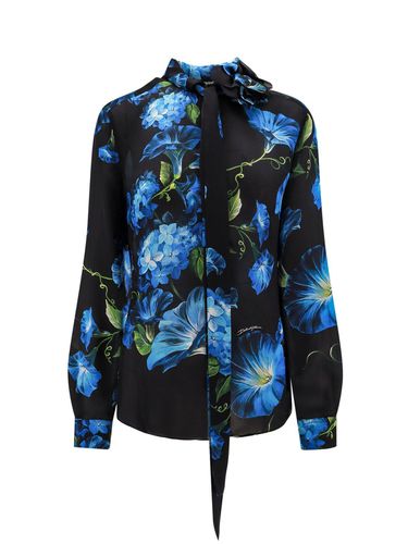 Floral Printed Long-sleeved Shirt - Dolce & Gabbana - Modalova