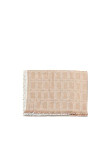 Gancini Monogram Jacquard Stole - Ferragamo - Modalova