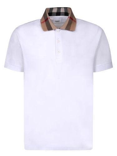 Burberry White Cotton Polo Shirt - Burberry - Modalova
