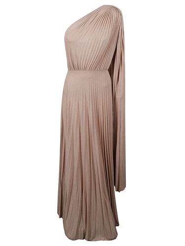 One-shoulder Pleated Red Carpet Dress - Elisabetta Franchi - Modalova