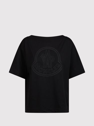 T-shirt With Embroidered Logo - Moncler - Modalova