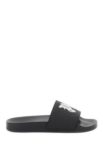 Monogram Logo Rubber Pool Slides - Palm Angels - Modalova