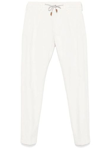 Ivory Cotton-lyocell Blend Trousers - Eleventy - Modalova