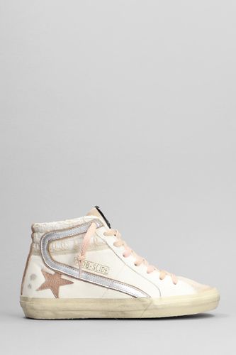 Slide Sneakers In Suede And Leather - Golden Goose - Modalova