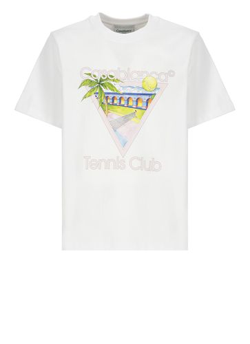 Casablanca Tennis Club Icon T-shirt - Casablanca - Modalova