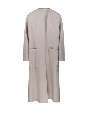 Crewneck Long-sleeved Coat - Max Mara Atelier - Modalova