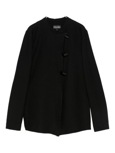 Cotton Single-breasted Jacket - Emporio Armani - Modalova